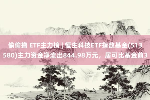 偷偷撸 ETF主力榜 | 恒生科技ETF指数基金(513580)主力资金净流出844.98万元，居可比基金前3