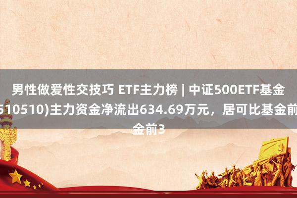 男性做爱性交技巧 ETF主力榜 | 中证500ETF基金(510510)主力资金净流出634.69万元，居可比基金前3