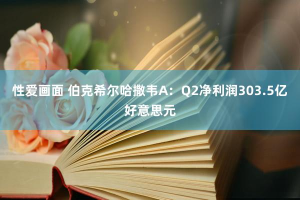 性爱画面 伯克希尔哈撒韦A：Q2净利润303.5亿好意思元