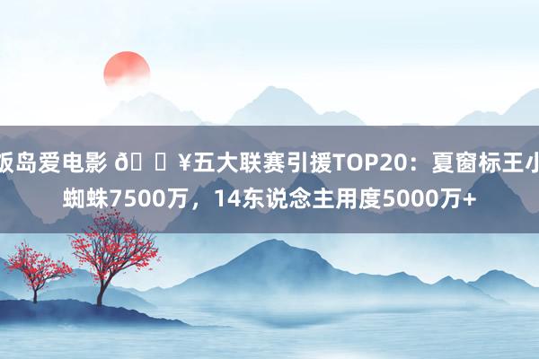 饭岛爱电影 ?五大联赛引援TOP20：夏窗标王小蜘蛛7500万，14东说念主用度5000万+