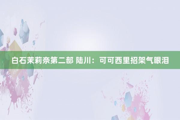 白石茉莉奈第二部 陆川：可可西里招架气眼泪